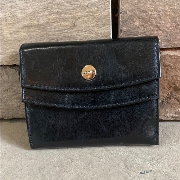Lodis black genuine leather bi fold wallet - Picture 1 of 7